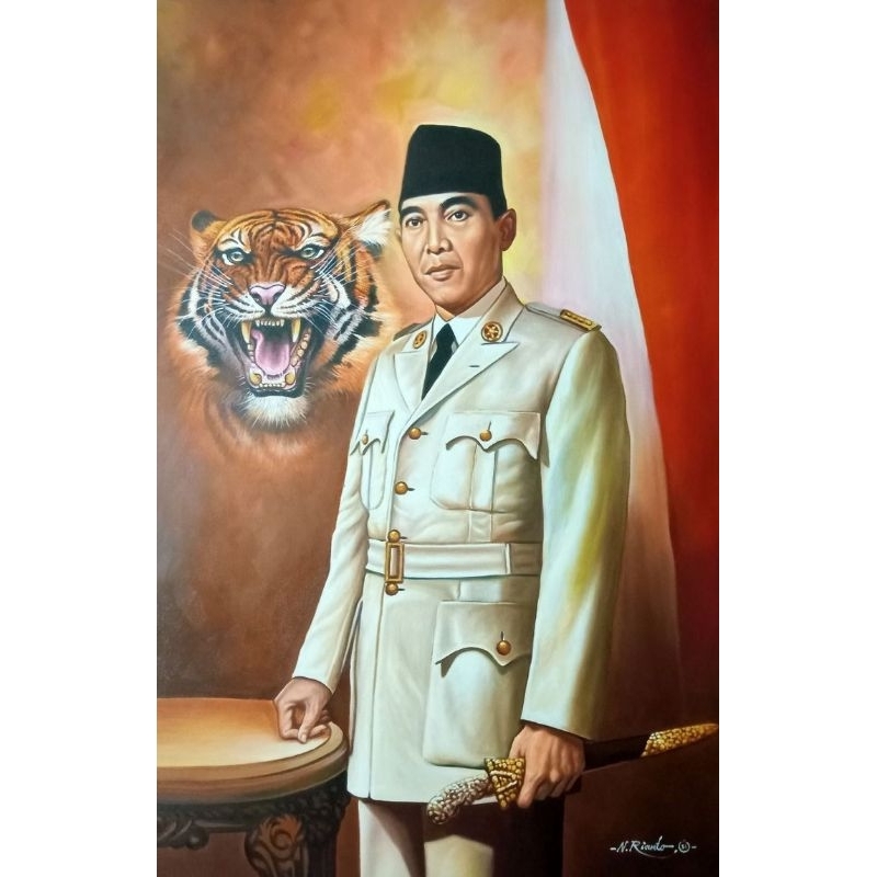 poster cetak jumbo soekarno hatta hiasan dinding macam macam ukuran