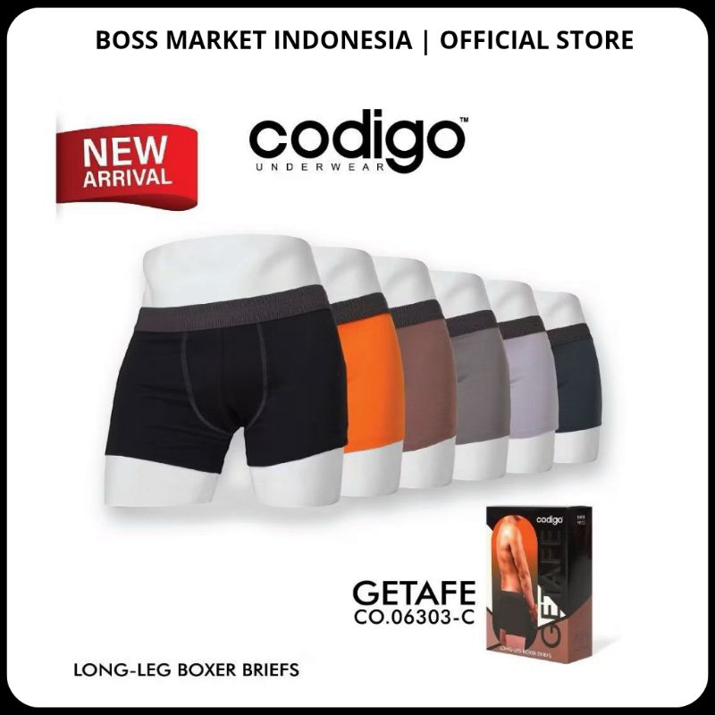 Celana Dalam Boxer Pria Dewasa CODIGO [3PCS] - Boxer Pria Dewasa / Boxer Codigo Getafe CO.06303-C