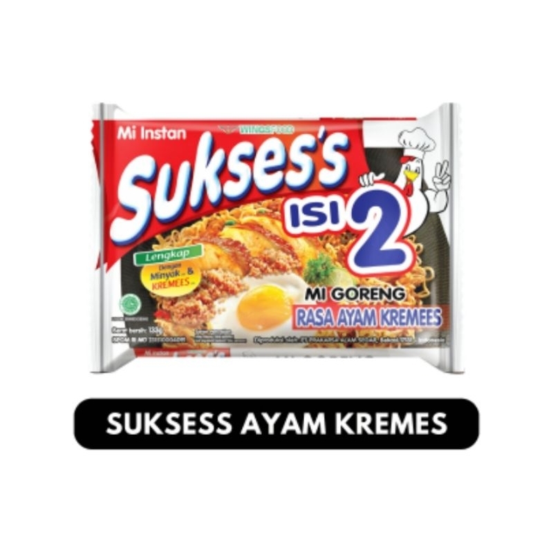 

Sukses Mie Instan Goreng Ayam Kremes 133gr