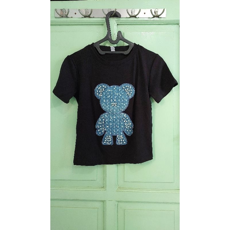 Preloved Kaos Anak Hitam Bear