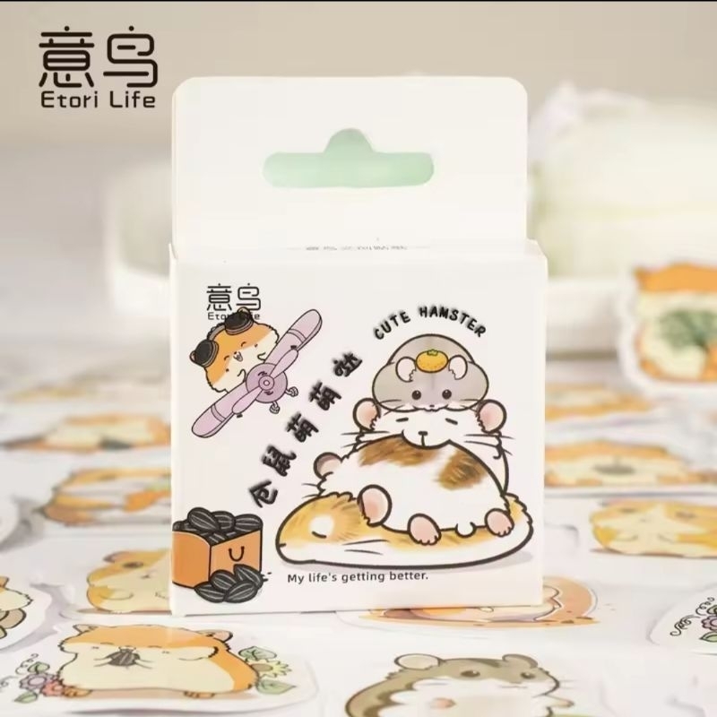 

Stiker Boks 46pcs Cute Hamster Untuk Menghias Jurnal Lucu