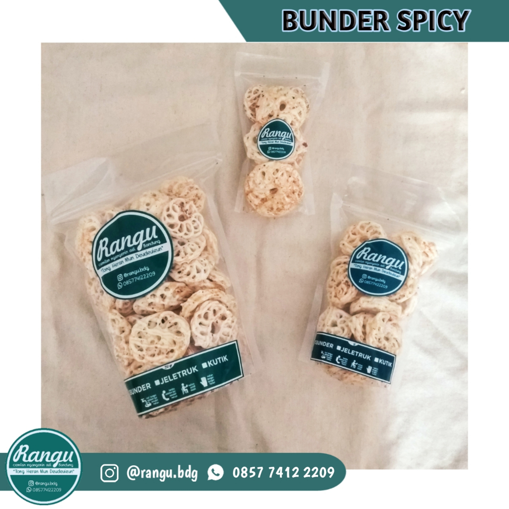 

Rangu Kerupuk Mawar Rasa Pedas dan Original 150gr
