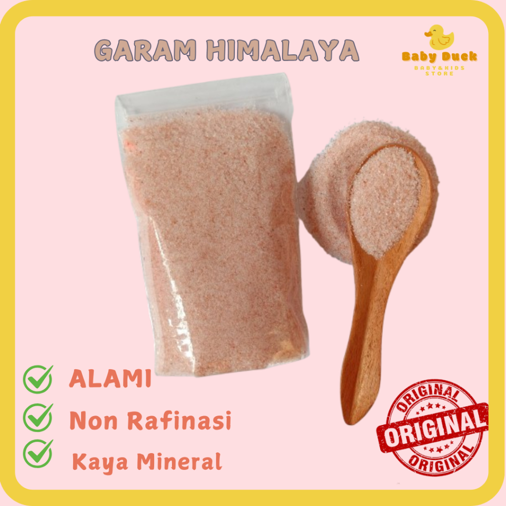 

Garam Himalaya Original 500 gram Asli Organik Garem Himalayan Salt Himsalt Organic MPASI