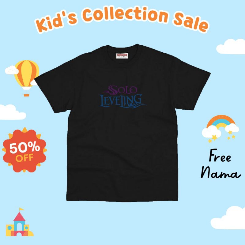 Baju Anime Anak Laki Laki Solo Leveling Tshirt Anak Solo Leveling