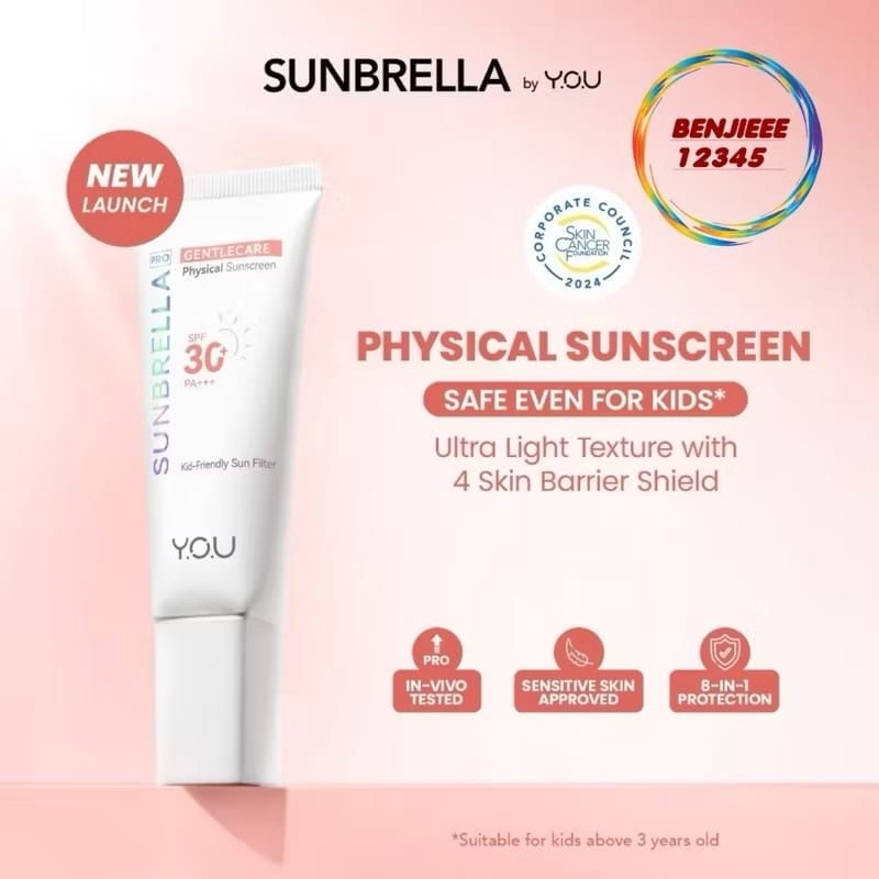 Y.O.U physical sunscreen