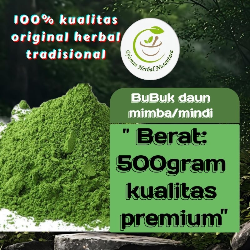 

bubuk daun mimba atau Mindi 500gram kualitas premium original