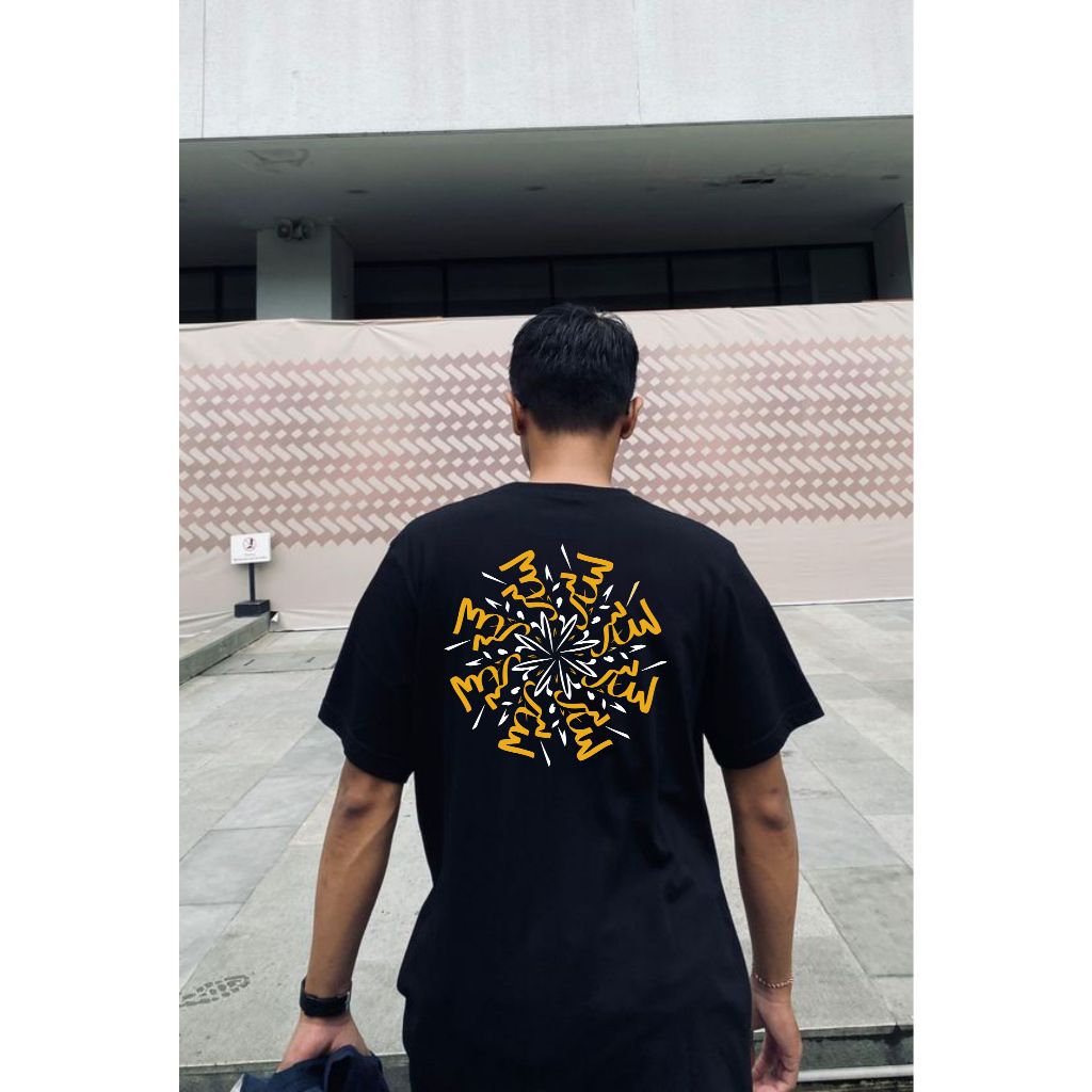 Kaos Santri Kaligrafi Bulat / Kaos Santri Keren / Kaos Dakwah