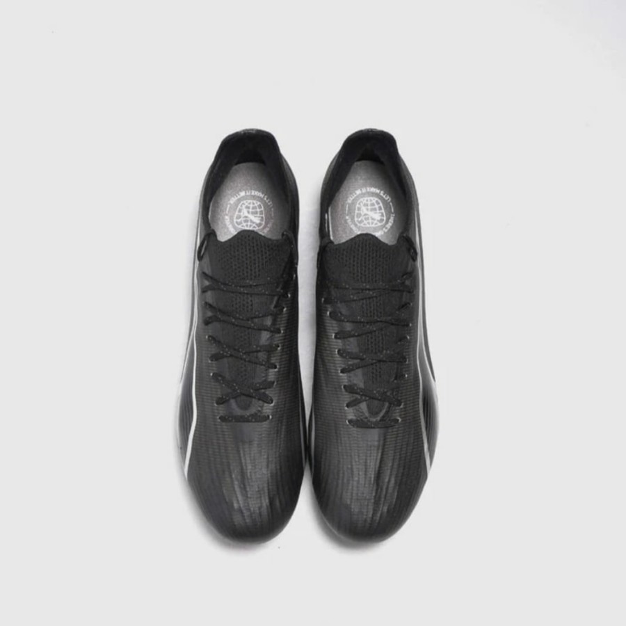 Sepatu bola puma ultra ultimate fg ag black asphalt 107311 02