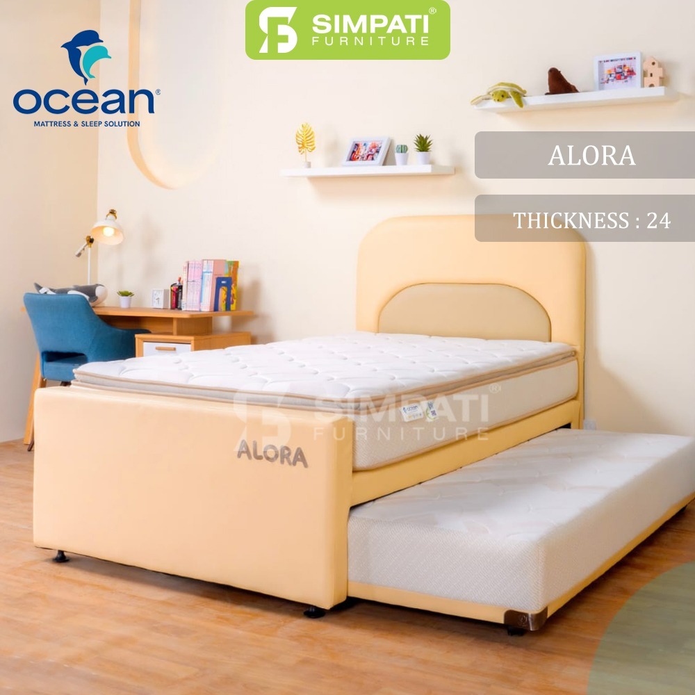 Ocean Springbed - Kasur Alora Bed Dorong 3 in 1 UK 120X200