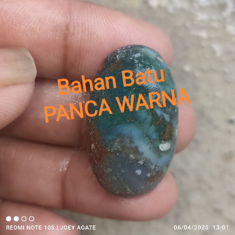 Batu Akik Panca warna bahan dan pola kasar murah meriah