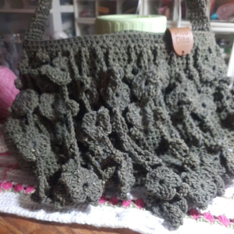 tas rajut benang rami