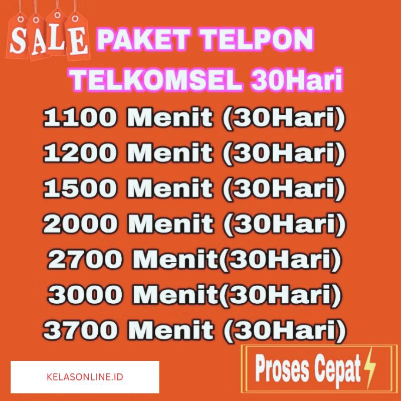 Isi Ulang Paket Nelpon Telkomsel 1100 menit 2100Menit 30Hari| Paket Sms