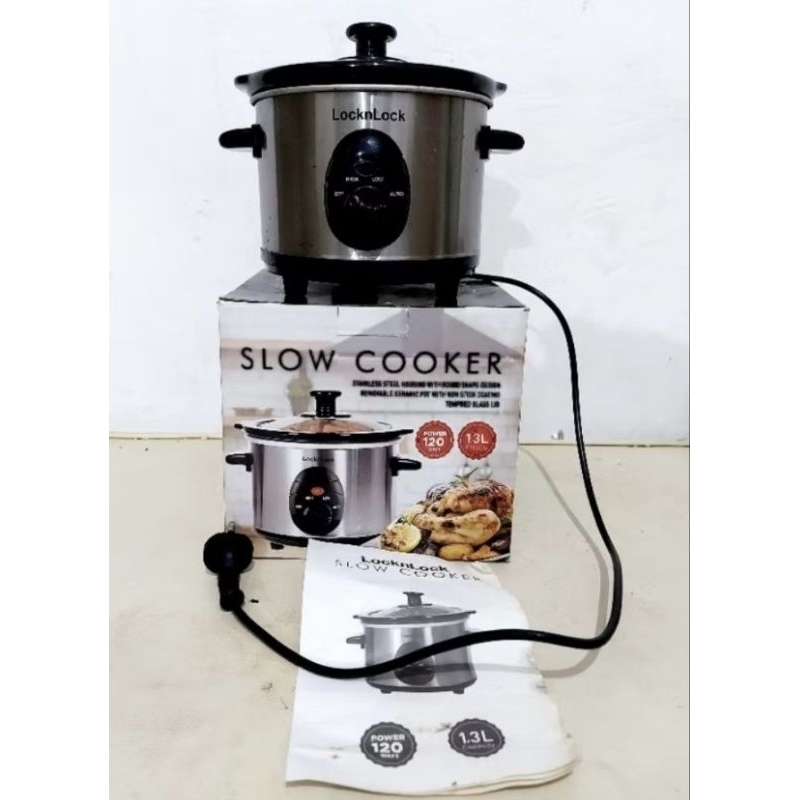Slow cooker lock and lock