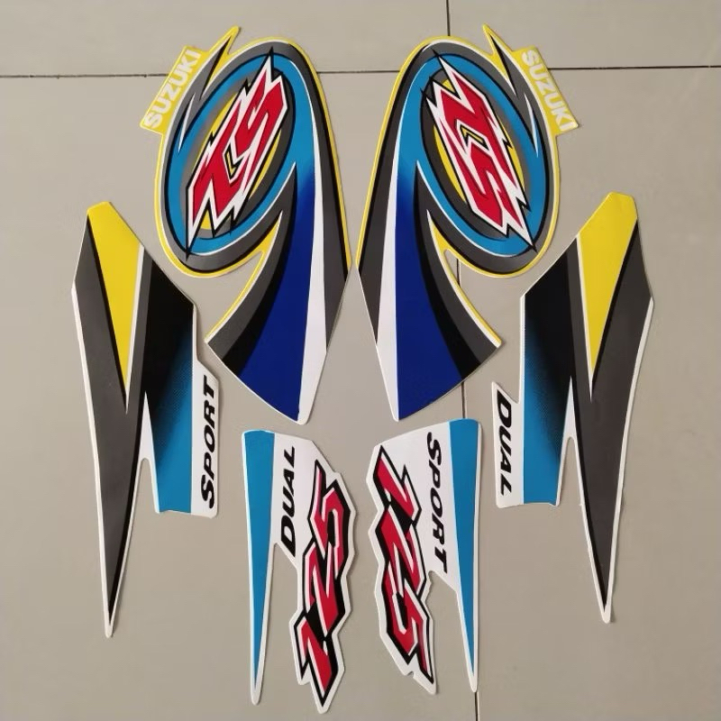 Stiker Striping List Body Motor Ts 125 2004 2005