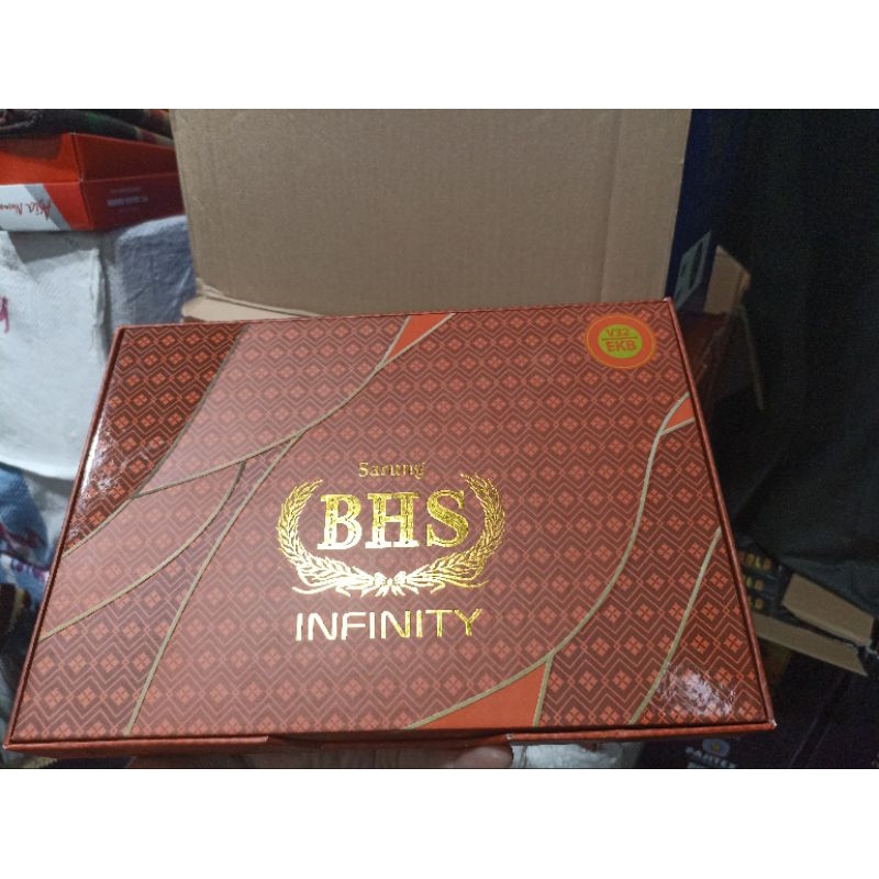 Sarung BHS Infinity GOLD kembang kain tenun SUPER PREMIUM berkualitas halus ORIGINAL 100% Behaestex