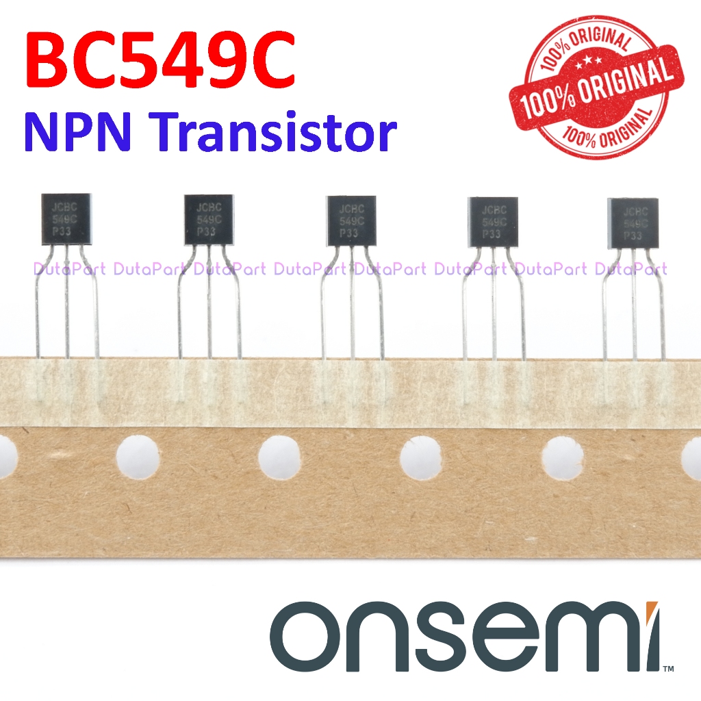 BC549C BC549CTA BC549 ORIGINAL ONSEMI NPN TRANSISTOR BC 549 C TO-92