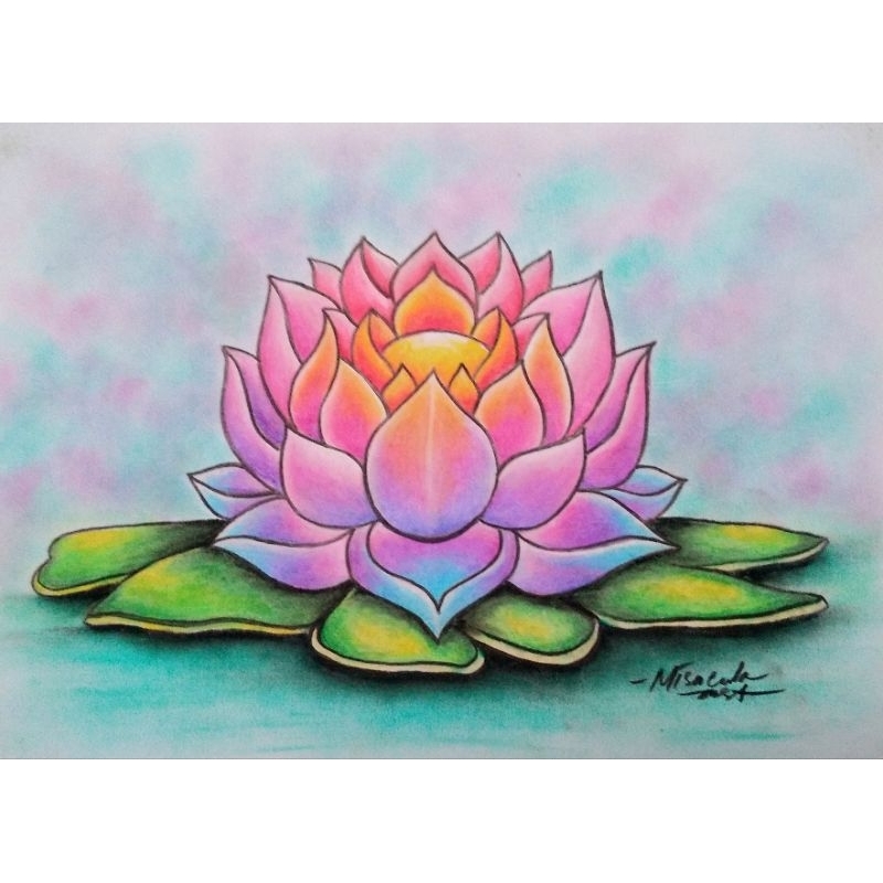 

Gambar Bunga Lotus Krayon A4 utk Tugas dll