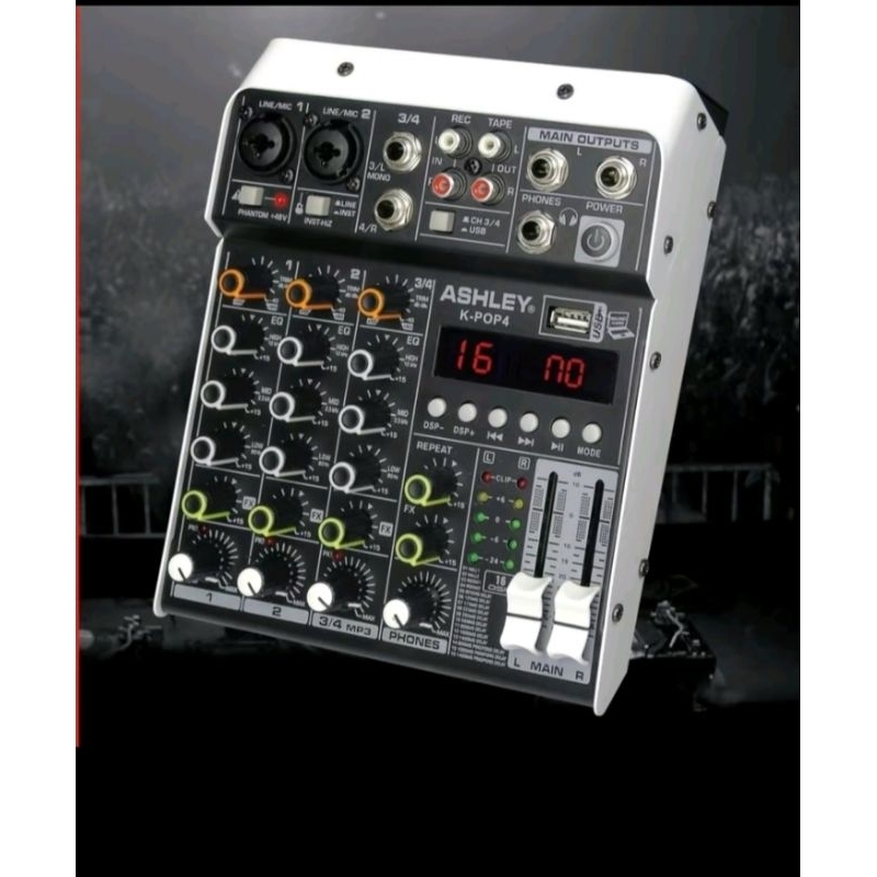 Mixer Audio ASHLEY Κ-ΡΟΡΑ ΚΡΟΡ4 4 channel Second