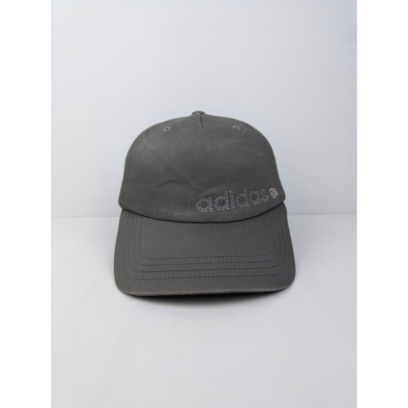 Topi Adidas Neo Font Blink-blink Simpel Women Skena Logo Simpel Abu