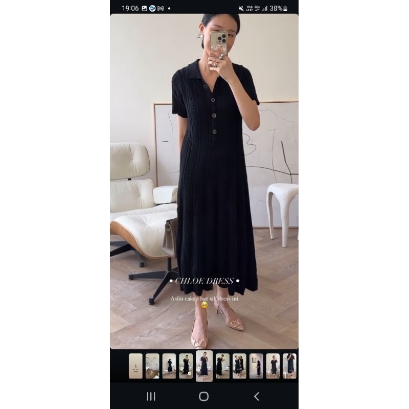 chloe dress preloved size 2 jiigloria jii by gloria agatha