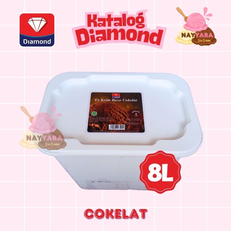 

Es Krim Cokelat Diamond 8 Liter / Ice Cream Diamond 8L