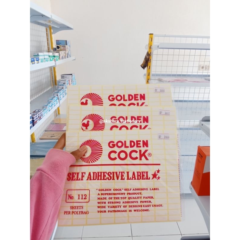

GOLDEN COCK - Kertas Label No. 112