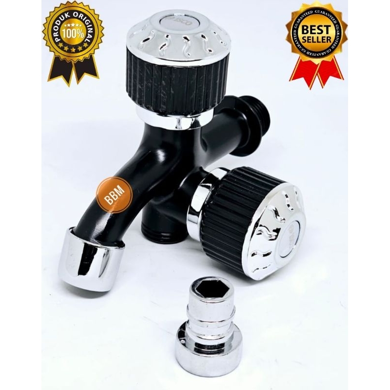 Kran Air Cabang 2 / Kran Air Shower Cabang 2 / Keran Doubel Kamar Mandi Bak Air Doubel Dobel / Keran
