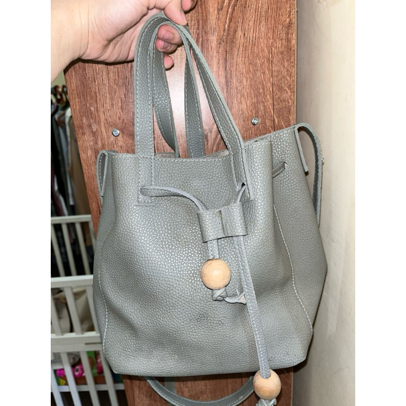 tas serut kulit jeruk biru