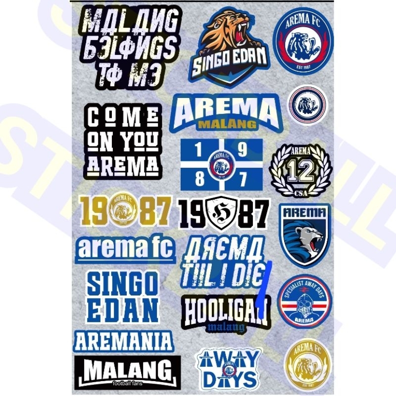 STICKER AREMA FC MALANG AREMANIA 1987