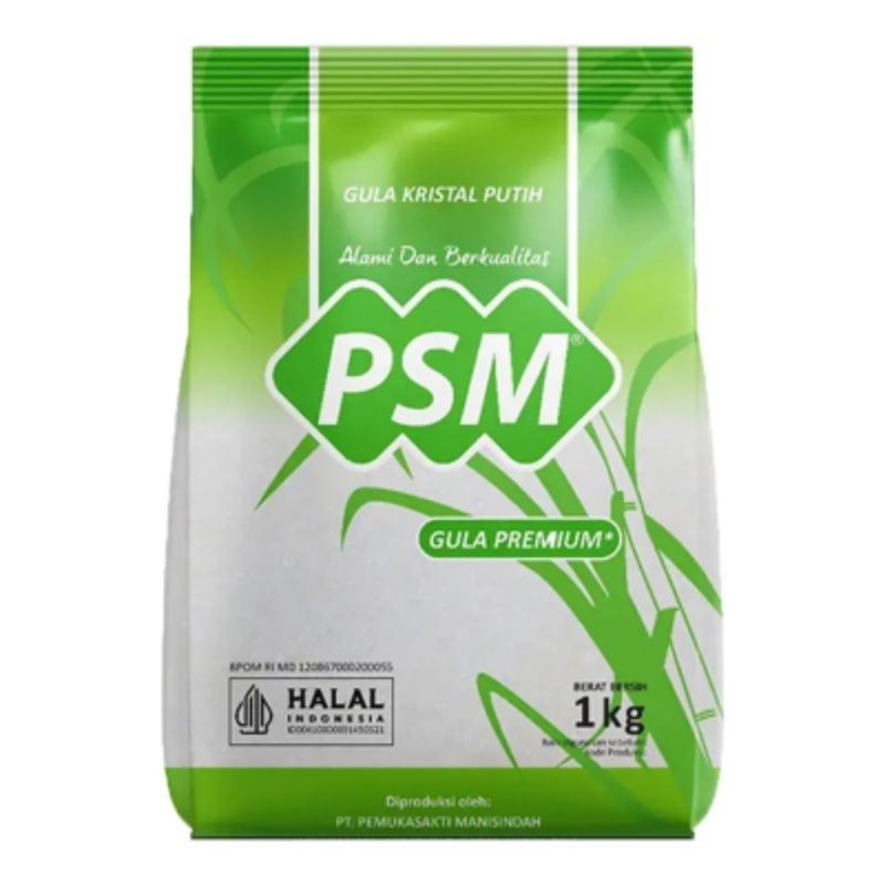 PSM GULA PASIR KRISTAL PUTIH PREMIUM 1 KG GULA PSM 1 KG GULA PASIR PSM 1 KG