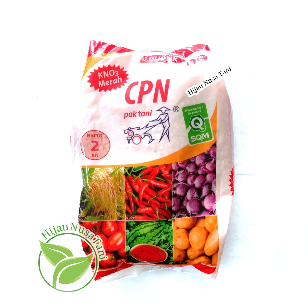 Pupuk KNO3 MERAH CPN 2 kg Merk PAK TANI - nutrisi Kalium Nitrat Kemasan Pabrik 2kg 2000g 2000gr buah