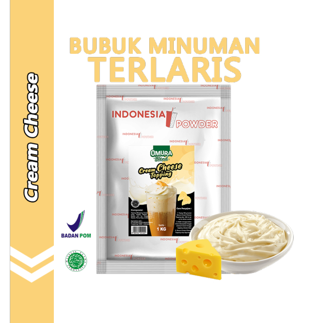 

[TOPPING] Premium Cream Cheese Toping Krim Keju Premium 1 Kg Omura Powder