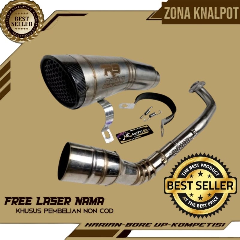 Knalpot R9 h2 untuk vario nmax beat scoopy aerox mio pcx DLL