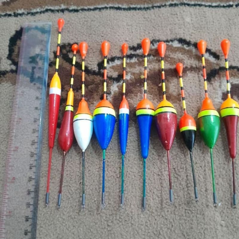 Pelampung pancing anti badai bahan fiber kuat