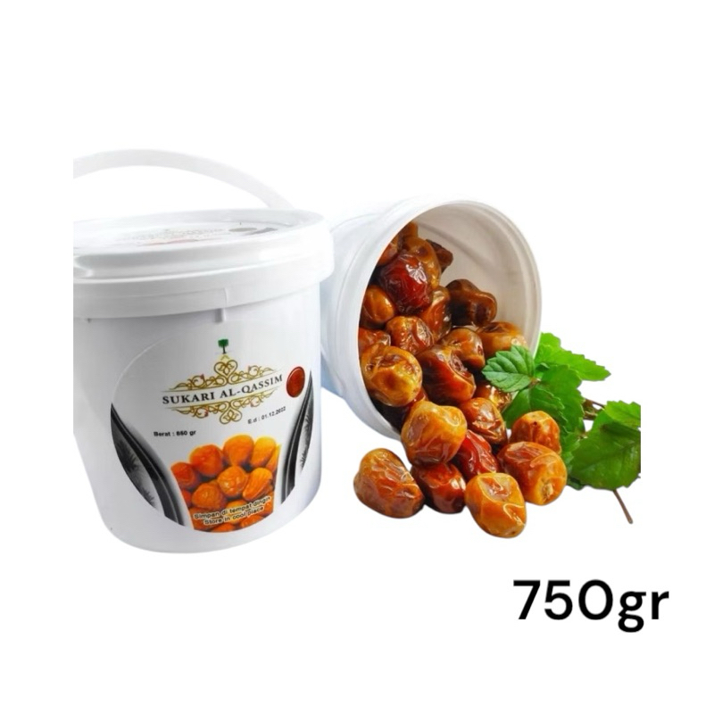 

Kurma Sukari Al- Qassim 750gr Kemasan Ember Premium