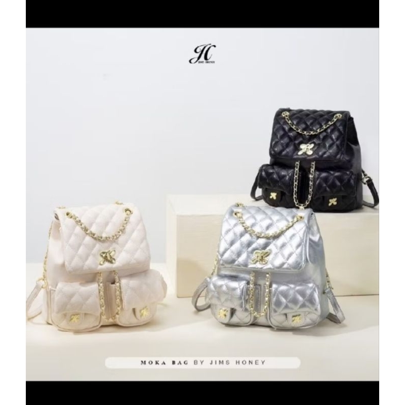 JIMS HONEY MOKA BACKPACK SILVER