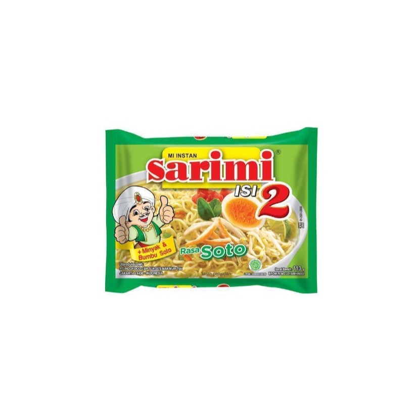 

SARIMI ISI DUA RASA SOTO AYAM 1 DUS ISI 24 PCS