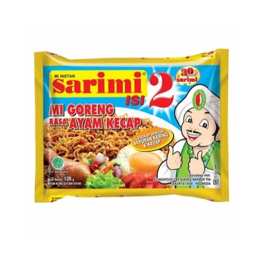 

SARIMI ISI DUA RASA AYAM KECAP 1 DUS ISI 24 PCS
