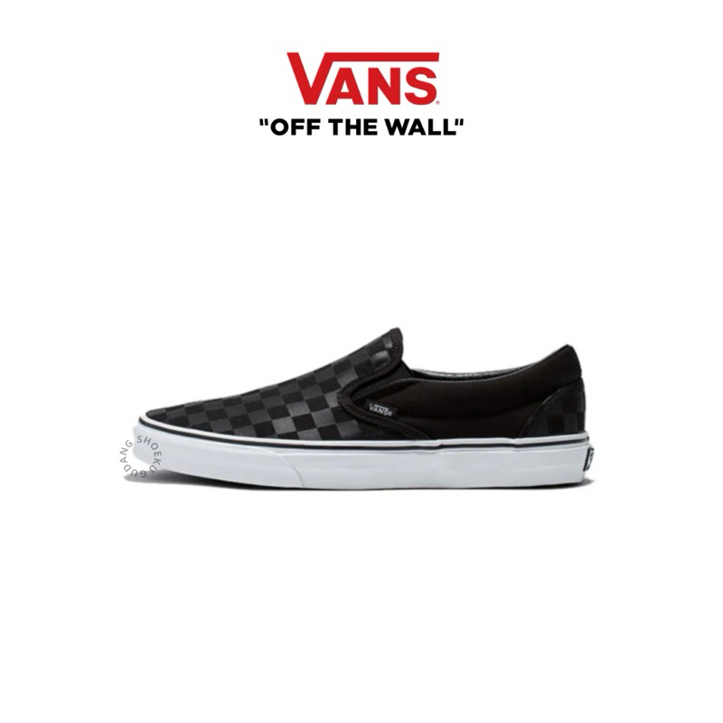 Vans Slip On Checkerboard Black Black