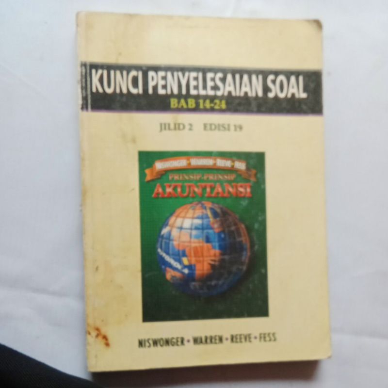 BUKU BEKAS ORIGINAL KUNCI PENYELESAIAN SOAL. JILID 2..PRINSIP PRINSIP-PRINSIP AKUNTANSI
