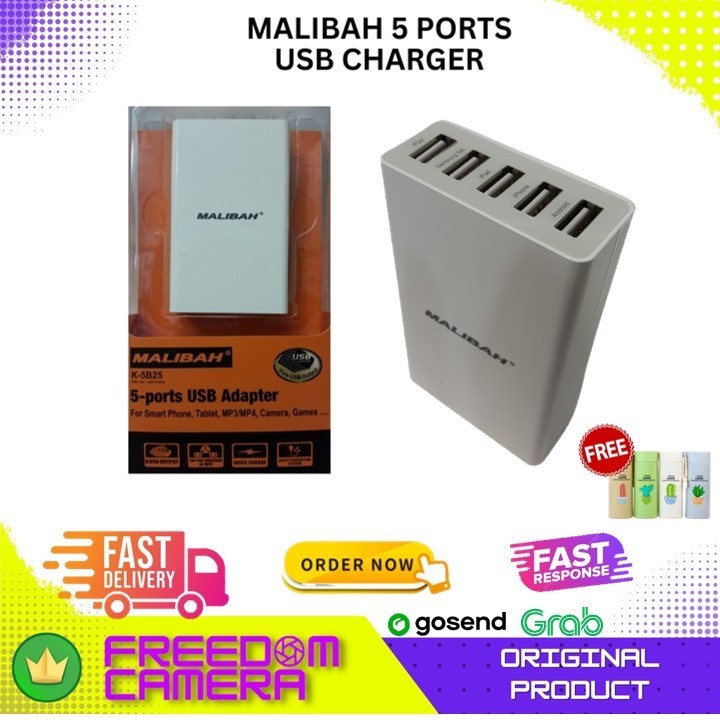 Malibah 5-Ports USB Adapter