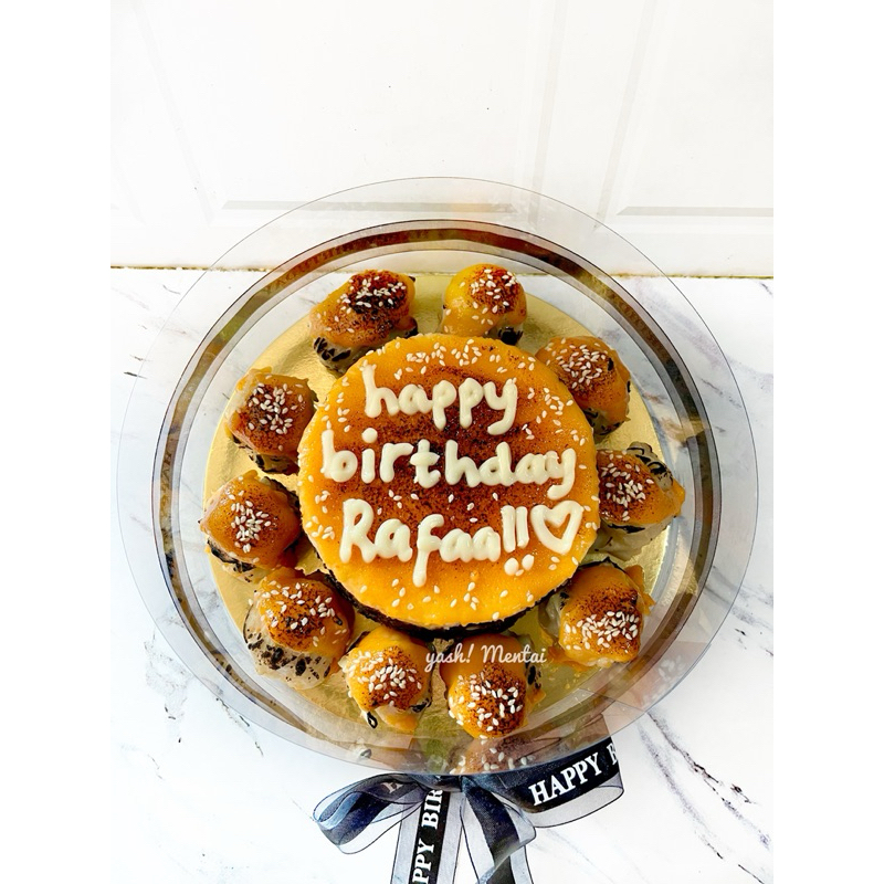 1tier Mix Small Mentai Cake | Birthday Cake | Kue Ulang Tahun | Dimsum Cake | Dimsum Mentai | Mentai