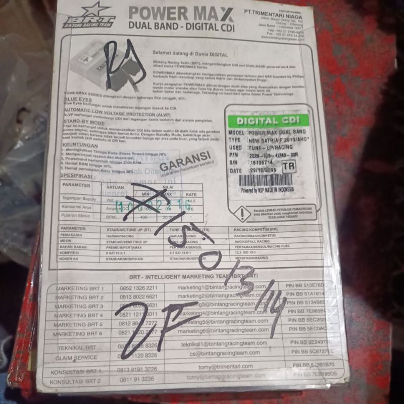 CDI BRT satria fu 2013