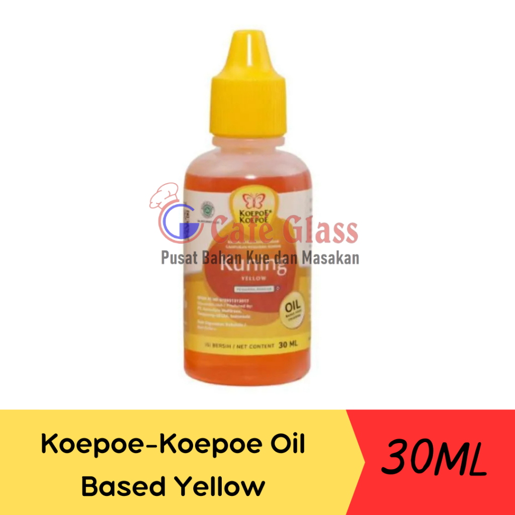 

Koepoe-Koepoe Oil Based Yellow / Pewarna Minyak Warna Kuning-30Ml