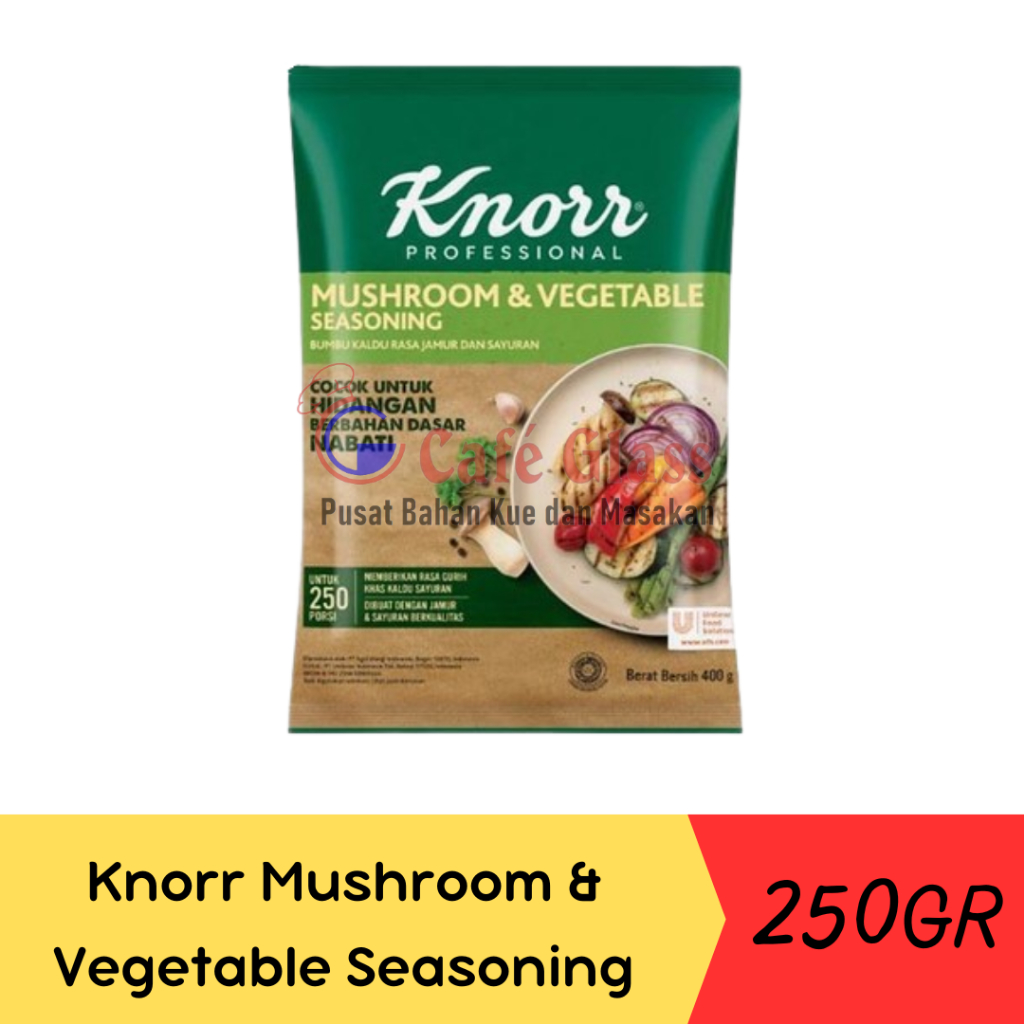 

Knorr Professional Mushroom & Vegetable Seasoning/Bumbu Kaldu Jamur & Sayuran-400Gr