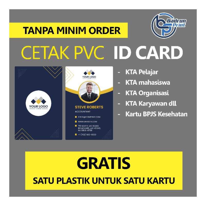 

Cetak Id card murah bahan tebal