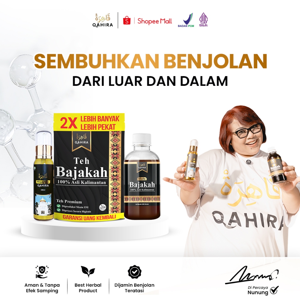 Qahira - Variasi Minyak Oles + Madu Bajakah + Teh Bajakah | Minyak Oles Original & Bpom Teh Bajakah 
