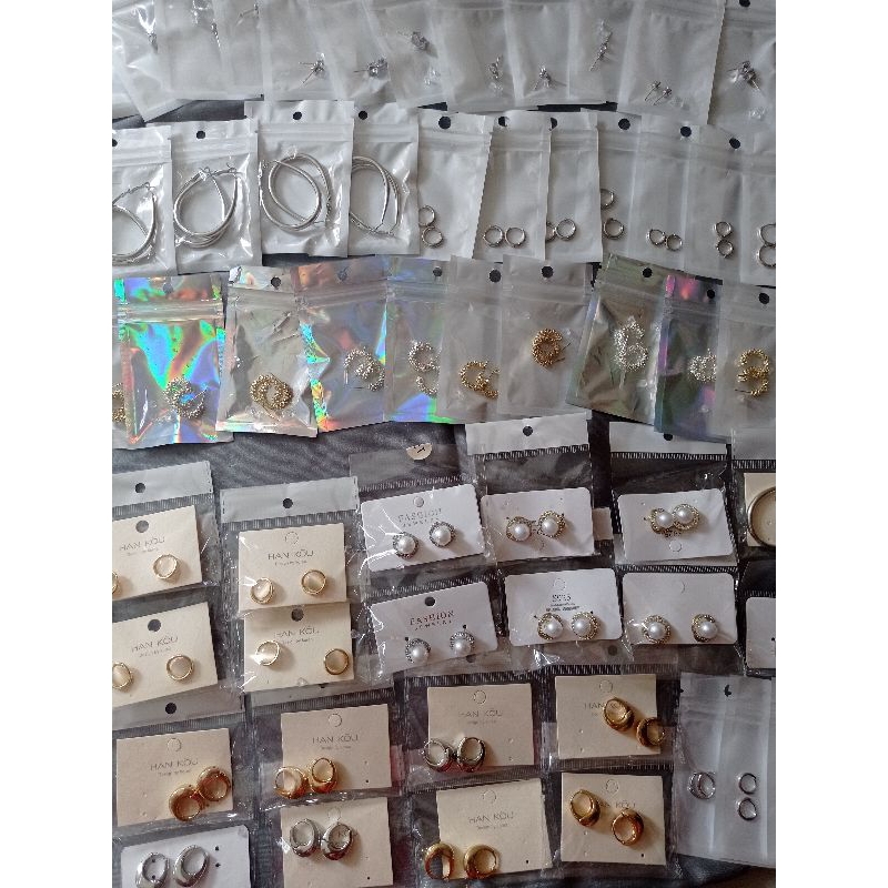 Anting Imitasi Perak Emas Murah Anting Hijab lucu Murah