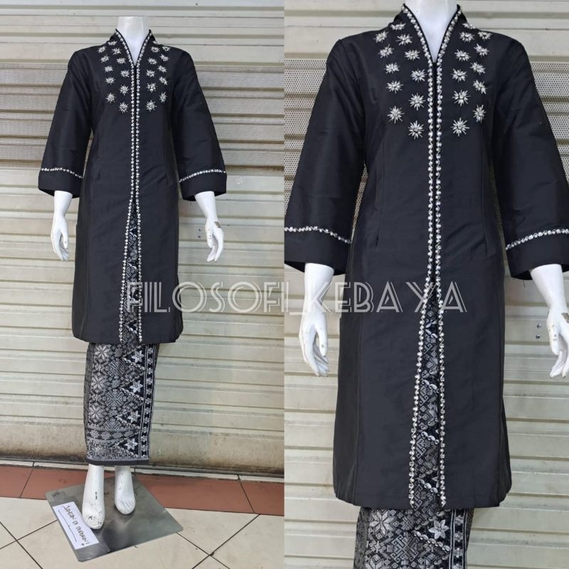(Atasan aja) Baju kurung melayu material taffeta //baju kurung malaysia // atasan baju kurung melayu