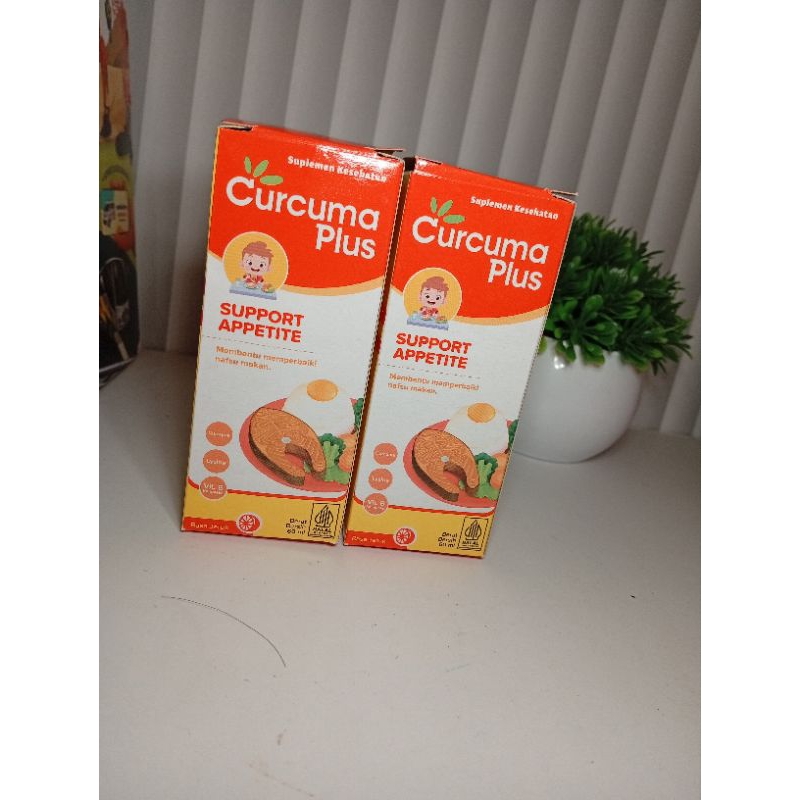 Curcuma plus support Appetite/ Sirup Vitamin untuk memperbaiki nafsu makan anak rasa jeruk 60ml
